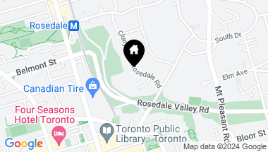 Map of 16 Rosedale Rd Unit: 717, Toronto Ontario, M4W 2P4