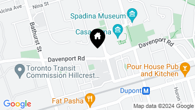 Map of 580 Davenport Rd N Unit: 1, Toronto Ontario, M5R 1K9