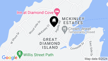 Map of 72 Mckinley Court, Portland ME, 04109
