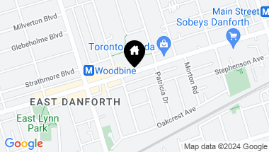 Map of 2193* Danforth Ave, Toronto Ontario, M4C 1K4