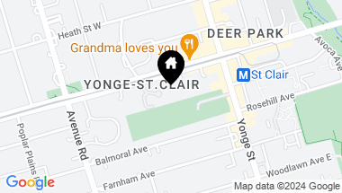 Map of 61 St. Clair Ave W Unit: 1208, Toronto Ontario, M4V 2Y8