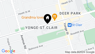 Map of 55 St Clair Ave W Unit: 102, Toronto Ontario, M4V 2Y7