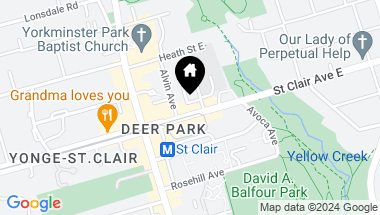 Map of 44 St.Clair Ave E, Toronto Ontario, M4T 1M9