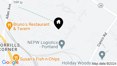Map of 157 Woodlawn Avenue, Portland ME, 04103