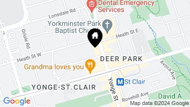 Map of 10 Delisle Ave Unit: 915, Toronto Ontario, M4V 3C6
