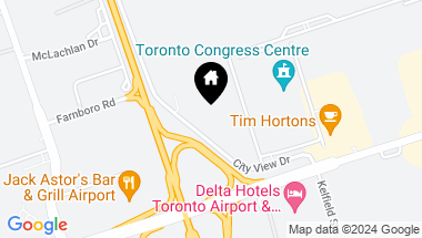 Map of 1 City View Dr Unit: 100, Toronto Ontario, M9W 5A5