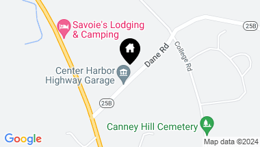 Map of 650 Dane Road, Center Harbor NH, 03226