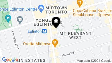 Map of 2181 Yonge St Unit: 3302, Toronto Ontario, M4S 3H7