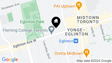 Map of 110 Eglinton Ave W Unit: 301, Toronto Ontario, M4R 1A3