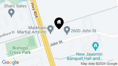 Map of 2600 John St Unit: 203, Markham Ontario, L3R 3W3