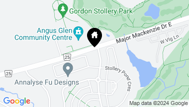 Map of 287 Angus Glen Blvd, Markham Ontario, L6C 0L4