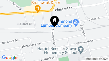 Map of 21 Stanwood Street, Brunswick ME, 04011