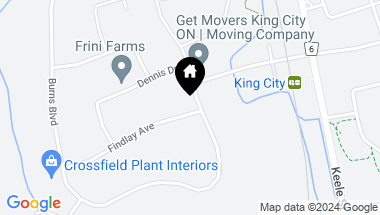 Map of 80 Findlay Ave, King Ontario, L7B 1E1
