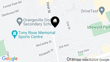 Map of 35 & 37 First St, Orangeville Ontario, L9W 2E3