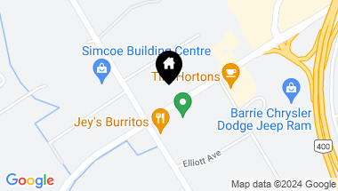Map of 440 DUNLOP ST, Barrie Ontario, L4N1C2