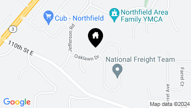 Map of 2604 Oak Lawn Drive, Northfield MN, 55057