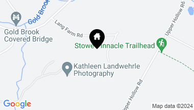 Map of 382 Lang Farm Road, Stowe VT, 05672