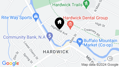 Map of 12 Riverside Terrace, Hardwick VT, 05843
