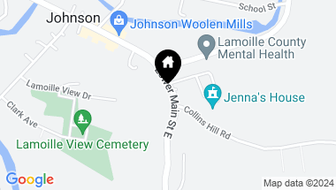 Map of 240 Lower Main E Street, Johnson VT, 05656