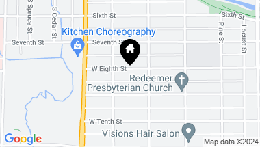 Map of 521 W 8th Street, Traverse City MI, 49684