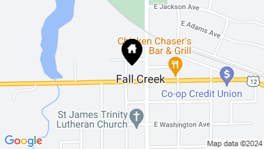 Map of 127 W Lincoln Avenue, Fall Creek WI, 54742