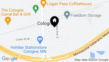 Map of 215 Mill Street E, Cologne MN, 55322