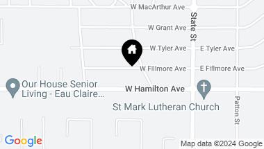 Map of 315 W Fillmore Avenue, Eau Claire WI, 54701
