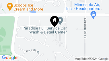 Map of 10904 Highland Road, Bloomington MN, 55438