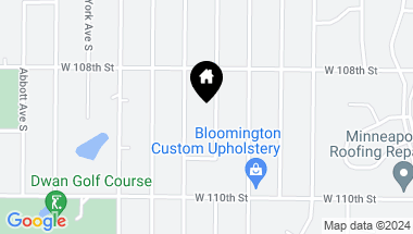 Map of 10832 Upton Avenue S, Bloomington MN, 55431