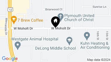 Map of 2023 Moholt Drive, Eau Claire WI, 54703