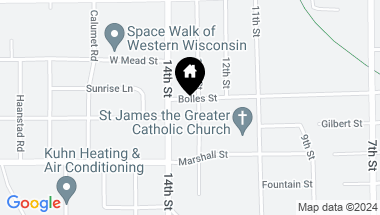 Map of 2622 13th Street, Eau Claire WI, 54703