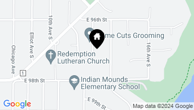 Map of 9655 13th Avenue S, Bloomington MN, 55425