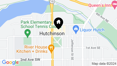 Map of 35 Washington Avenue E, Hutchinson MN, 55350
