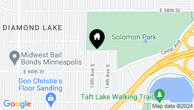 Map of 5921 13th Avenue S, Minneapolis MN, 55417