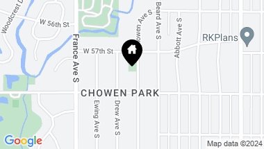 Map of 5720 Chowen Avenue S, Edina MN, 55410