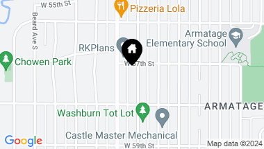 Map of 5712 Washburn Avenue S, Minneapolis MN, 55410