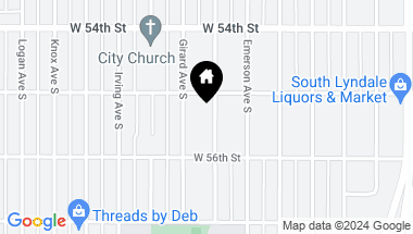 Map of 5520 Fremont Avenue S, Minneapolis MN, 55419