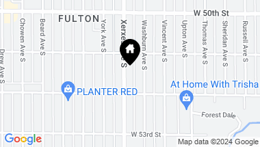 Map of 5129 Xerxes Avenue S, Minneapolis MN, 55410