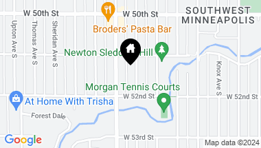 Map of 5124 Oliver Avenue S, Minneapolis MN, 55419