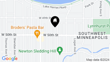 Map of 4944 Newton Avenue S, Minneapolis MN, 55419