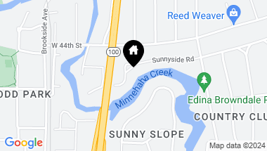Map of 4903 Sunnyside Road, Edina MN, 55424