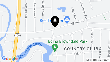 Map of 4401 Browndale Avenue, Edina MN, 55424