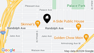 Map of 877 Randolph Avenue, Saint Paul MN, 55102