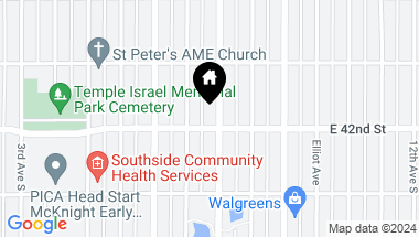 Map of 4148 Park Avenue, Minneapolis MN, 55407