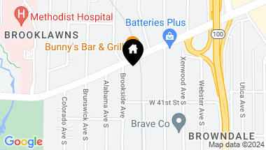 Map of 4033 Brookside Avenue, Saint Louis Park MN, 55416