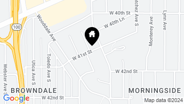 Map of 4991 W 41st Street, Saint Louis Park MN, 55416