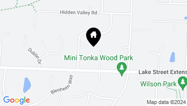 Map of 4120 Avondale Street, Minnetonka MN, 55345