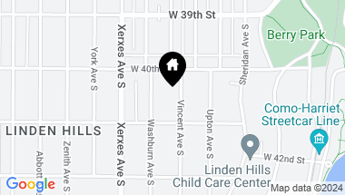 Map of 4026 Vincent Avenue S, Minneapolis MN, 55410