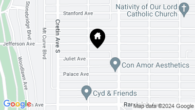 Map of 2103 Juliet Avenue, Saint Paul MN, 55105