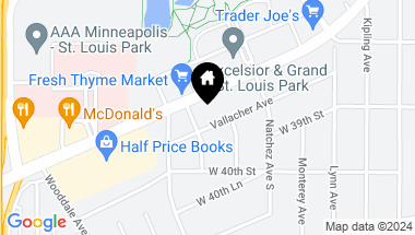 Map of 4814 Vallacher Avenue, Saint Louis Park MN, 55416